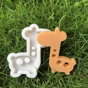 Giraffe siliconen mal voor DIY kaars zeep hars bakken gereedschap schattig dier design