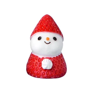 Süße Erdbeere Schneemann Silikonform für Kerzen, Aromatherapie und Kuchendekoration.