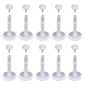 Clear acrylic body piercing retainers, flexible flat back labret studs for discreet wear.