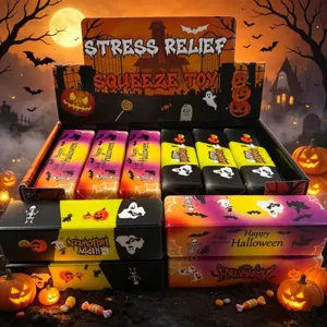 Detaillierte Ansicht der Halloween Stressabbau Spielzeuge in der Verkaufsbox