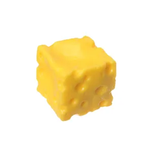 Juguete squishy realista de cubo de queso para aliviar el estrés y relajación total
