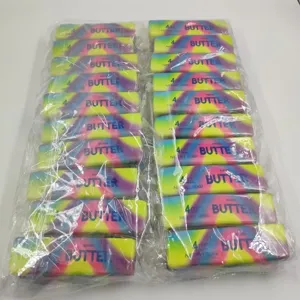Großpackung mit bunten, langsam zurückfedernden PU-Butterstick-Squishy-Spielzeugen