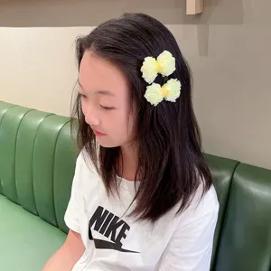 Mollette per capelli bambini con paillettes fiocco accessori principessa estate