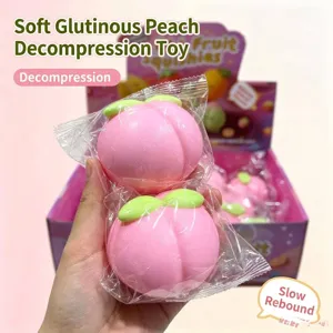 Großes realistisches Pfirsich-Squishy-Stressabbauspielzeug mit Slow-Rebound-Funktion für alle