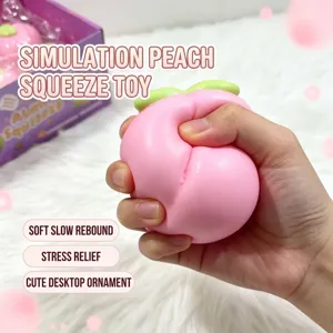 Großer Pfirsich Squishy Spielzeug mit Slow Rebound zur Stressbewältigung und Deko