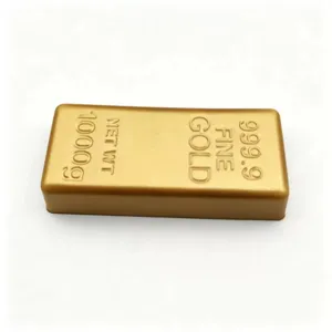 Realistisches Goldbarren-Quetschspielzeug aus langsam rückfederndem TPR-Material.