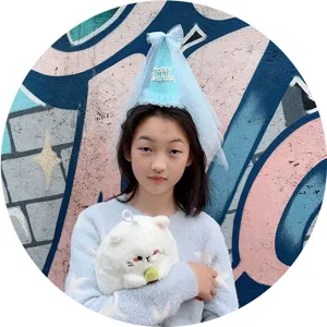 Children birthday party headband blue mesh cute hair accessory for little girls kids