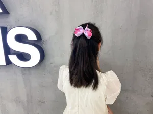 Mädchen zweifarbige 3D Schleife Haarklammer süße Kinder Haarnadel Mode Haarspange Baby Kopfschmuck