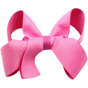 Helles rosa Ripsband Haarschleife Clip für Mädchen, süßes Kleinkind Haaraccessoire.