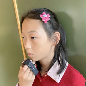 Süße rosa Blumen Haarklammer für Kinder Kleinkind Haarnadel süß Haaraccessoires Hauptbild