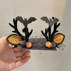 Halloween Fledermaus Geweih Haarnadeln gothische Party Haarschmuck Accessoires für Damen