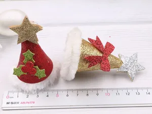 DIY cappello di Natale fermaglio per capelli accessori 3D festivo capelli accessori bulk