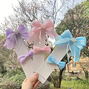 Kinder Chiffon Schleife Haarklammern süße Prinzessin Haarschmuck für Mädchen Sommer Alltag