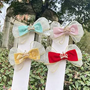 Kinder Chiffon Schleife Haarspangen Süße Prinzessin Haarnadeln Sommer Haarschmuck