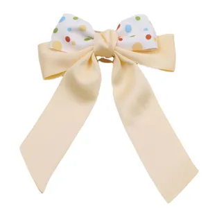 Süße kinder schleife haarklammer polka dot schleifen haarspange für mädchen haarschmuck