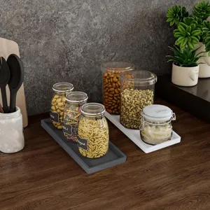 Bandeja de almacenamiento de silicona rectangular multifuncional organizador jabonera cocina