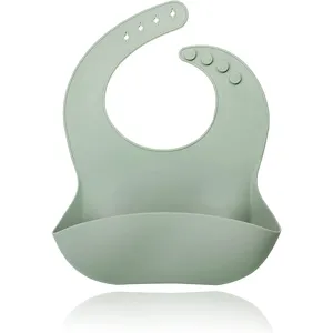 Silicone Baby Bib Waterproof Soft Infant Feeding Bibs Portable Toddler Food Catcher Bib With Adjustable Buckle