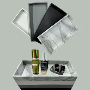 Bandeja de almacenamiento de silicona multifuncional para baño, cocina. Resistente.