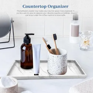 Bandeja de Almacenamiento de Silicona Multifuncional Rectangular Jabonera Fregadero de Cocina Organizador de Llaves