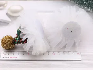 Weihnachten DIY Haarschmuck Tüll Ball festliche Party Kostüm Handwerk Zubehör 1Stk