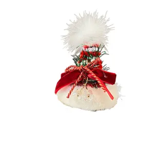 Accessorio per molletta per capelli con cappello di Natale DIY, graziosa decorazione.