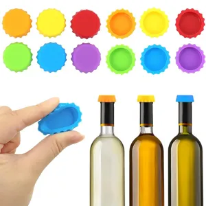 Tappo per Bottiglia di Birra in Silicone Ecologico Tappo per Vino Riutilizzabile Antigoccia Accessori per Cucina