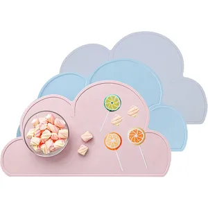 Nordic Silicone Cloud Placemat Waterproof Oil-Proof Heat-Insulation Kids Table Mat Non-Slip Kitchen Dining Tableware
