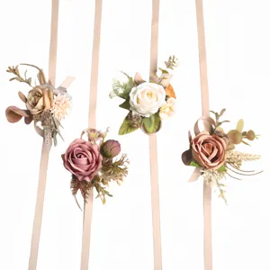Korean style rose wedding wrist flower bridesmaid corsage gift packaging ornament