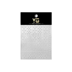 Pegatinas de uñas transparentes con lazo para una fácil decoración de manicura y diseño DIY.