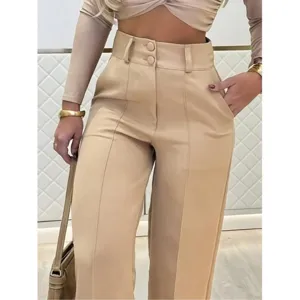 Pantalones Largos Casuales para Hombre Corte Holgado Pierna Recta Ropa de Moda para Uso Diario