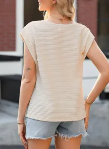 Zomer Casual Dames Korte Mouw Getekende Blouse Effen Kleur Mode Top Nieuw Model 2025
