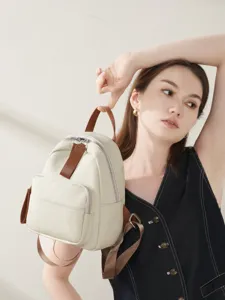 Dames Casual Echt Lederen Rugzak Vintage Eerste Laag Rundleer