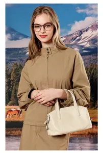 Leren Boston kussentas voor dames van rundleer, elegante handtas en stijlvolle schoudertas.