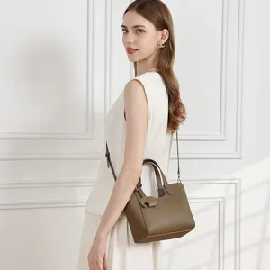Stylish women's casual tote bag, large capacity daily crossbody shoulder handbag.