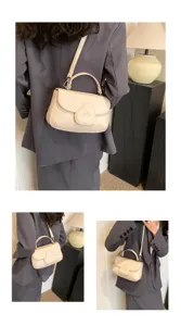 Schicke PU Leder Umhängetasche mit Herzklappe für Damen mode Alltag Handtasche stilvoll
