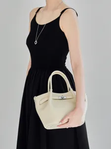 Primavera nuova borsa da donna minimalista elegante borsa a secchiello borsa a tracolla