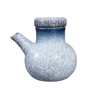 Moderne japanische Keramik Gewürztopf Ölflasche mit Deckel für Küche und Restaurant