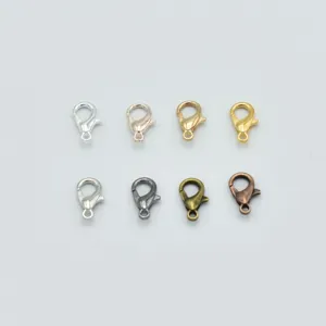 Zinc alloy lobster clasps in 8 colors for DIY jewelry making necklaces and bracelets details