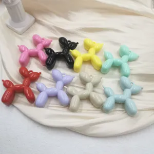 Acrylic balloon dog keychain pendant cute DIY phone case hanging charm decorative accessories