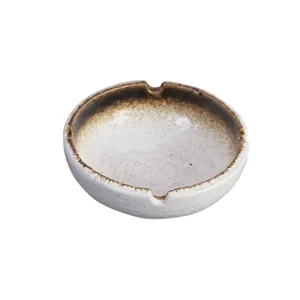 Retro keramische asbak minimalistische japanse stijl as schotel voor kantoor decor