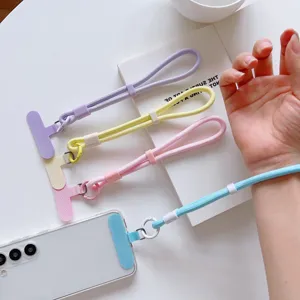 Correa de muñeca para teléfono colorida con parche ajustable para funda y accesorios