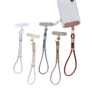 Correa de muñeca universal para teléfono con tarjeta, cordón corto para funda móvil.