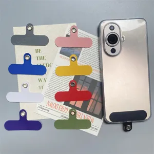 Kleurrijke universele telefoon lanyard tab patch gasket voor koord, duurzaam accessoire.