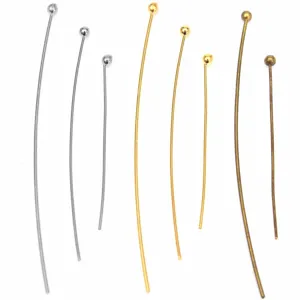 Copper Ball Pins Head Pins For DIY Earring Making Jewelry Findings Accessories Gold And Silver Color