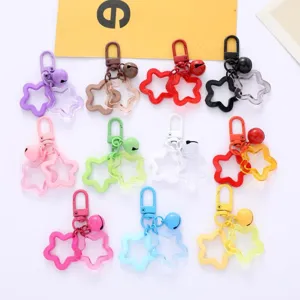 Colorful star acrylic keychain cute bag pendant airpods accessory multi color set new