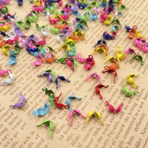 Painted Iron Snap Fastener DIY Jewelry Accessories Colorful Metal Buckle Parts For Handcraft Making Projects