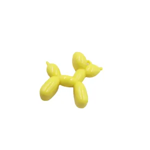 Acrylic balloon dog keychain charm macaron color pendant for phone case DIY accessories