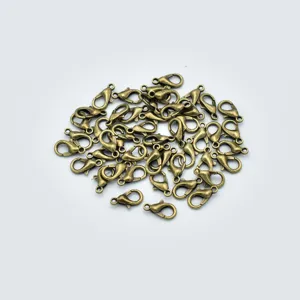 Antique bronze lobster clasps, zinc alloy DIY jewelry findings for necklaces and bracelets making.