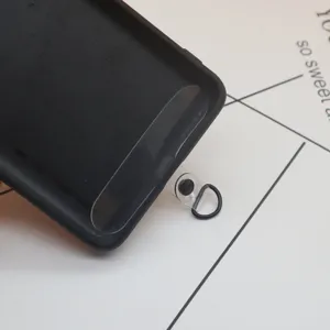 Detailansicht der Handykarten-Dichtung, transparente PVC-Lasche für Handytasche.
