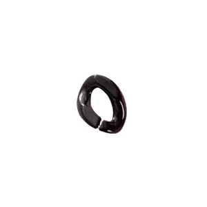 Enlace de Cadena de Acrílico Negro Anillo Abierto Accesorio de Joyería DIY 17x23mm